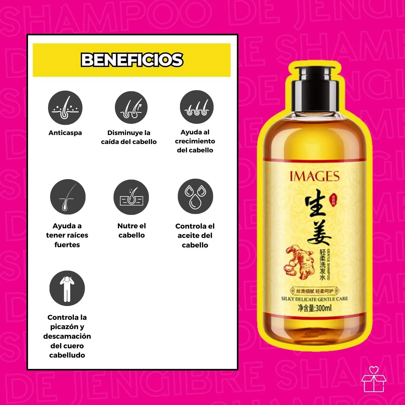 SHAMPOO DE JENGIBRE CON ACEITE
